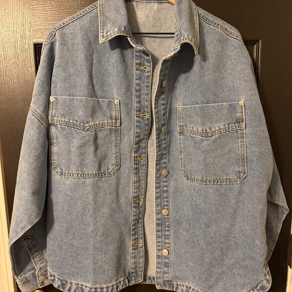 Tops - Womens Denim Jacket Shirt Medium Weight Extra Large